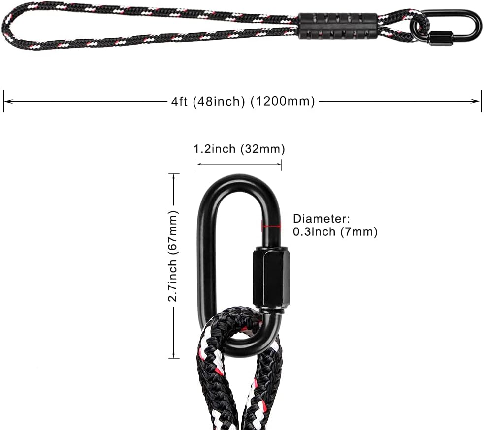 BeneLabel Cuerda de columpio de árbol, correa para colgar hamaca de árbol, mosquetón resistente, para interiores y exteriores, juego de accesorios