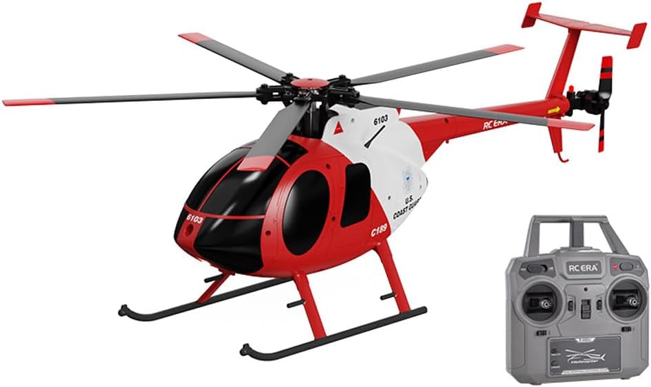 Aetheria Helicóptero de control remoto MD500, 2.4G 4CH de un solo rotor Little Bird modelo de avión RC regalo para adultos y niños con giroscopio de