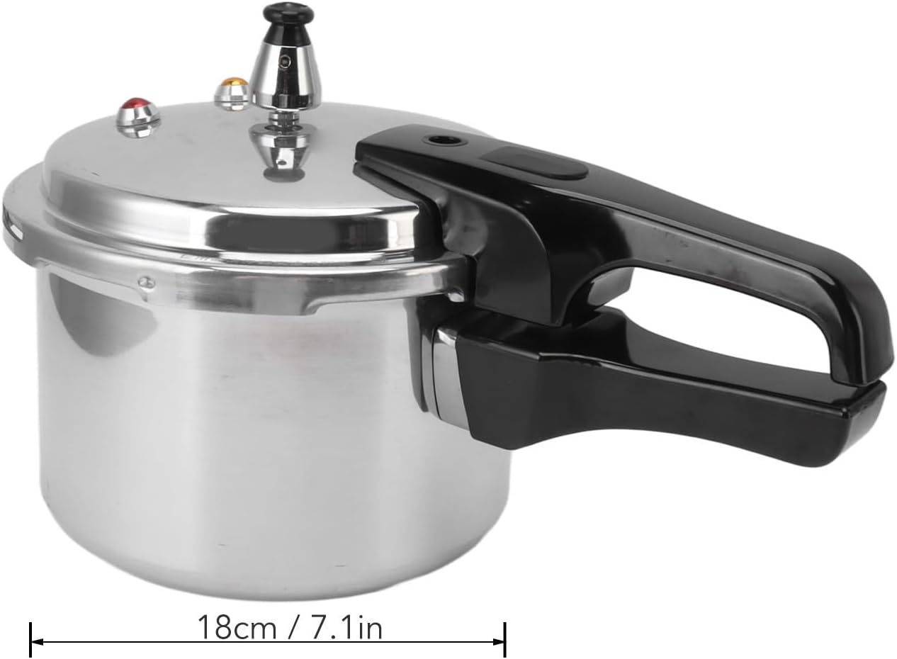 Olla a presión de acero inoxidable de 3 l, olla de sopa para carnes, utensilios de cocina para acampar al aire libre, estufa de gas, olla a presión