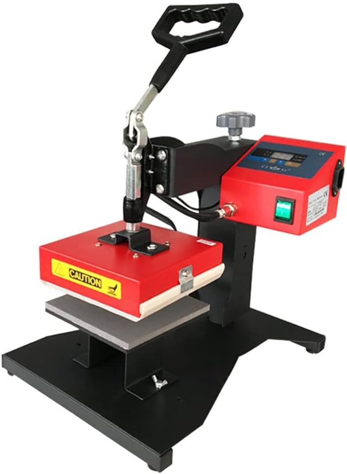 CNCEST Máquina de prensa de calor 5.9×5.9 in, máquina de prensado de camisetas, control digital, máquina de transferencia de prensa de calor