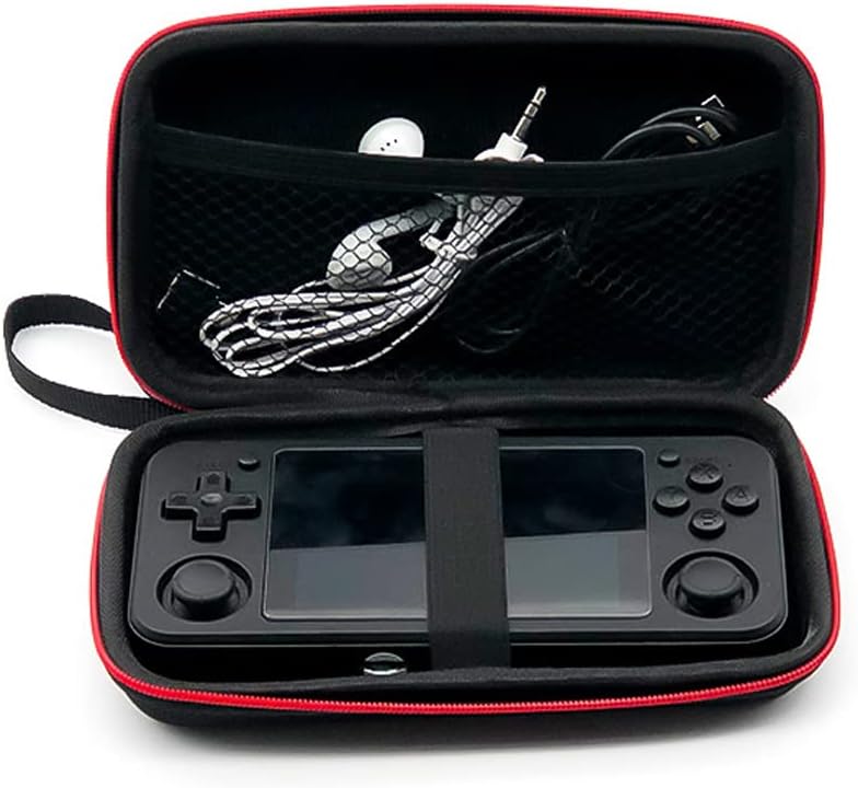 Bolsa de almacenamiento portátil para RG351PRG351MRG350M, funda de transporte de viaje EVA con diseño de rejilla interna, a prueba de golpes, a