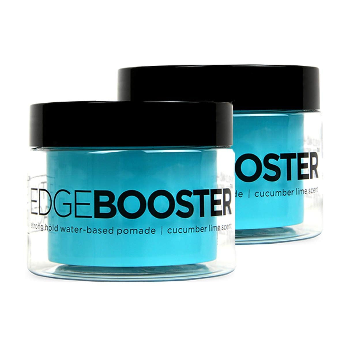Oferta de 2 frascos Style Factor Edge Boost Strong Hold High Shine con pomada natural a base de agua de aceite de argán 3.38 oz (lima de cupino)
