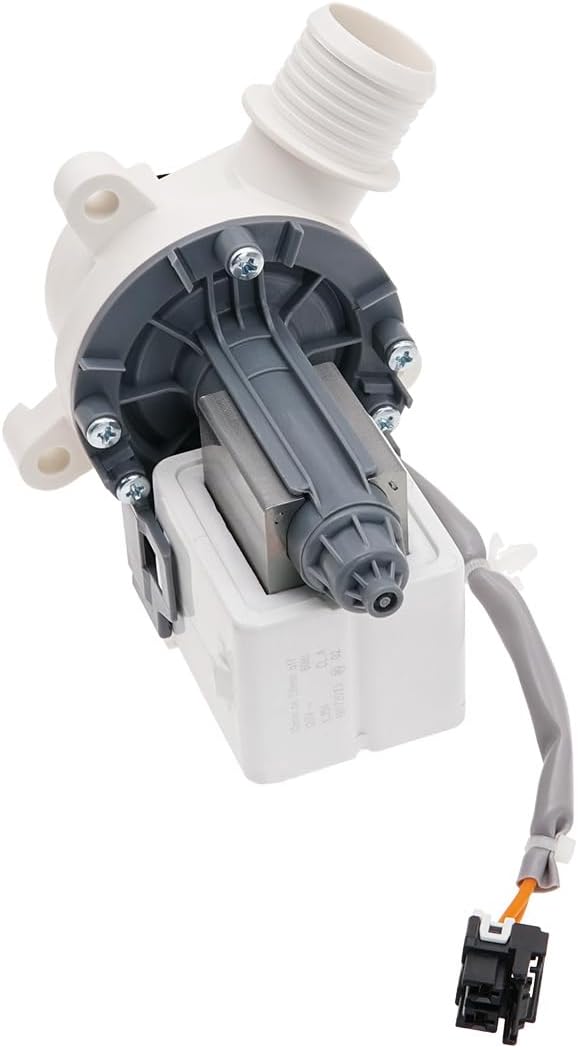 Siwdoy WH23X24178 Conjunto de bomba de drenaje de lavadora compatible con arandela GE reemplaza WH23X28418, AP6889136, PS12723115
