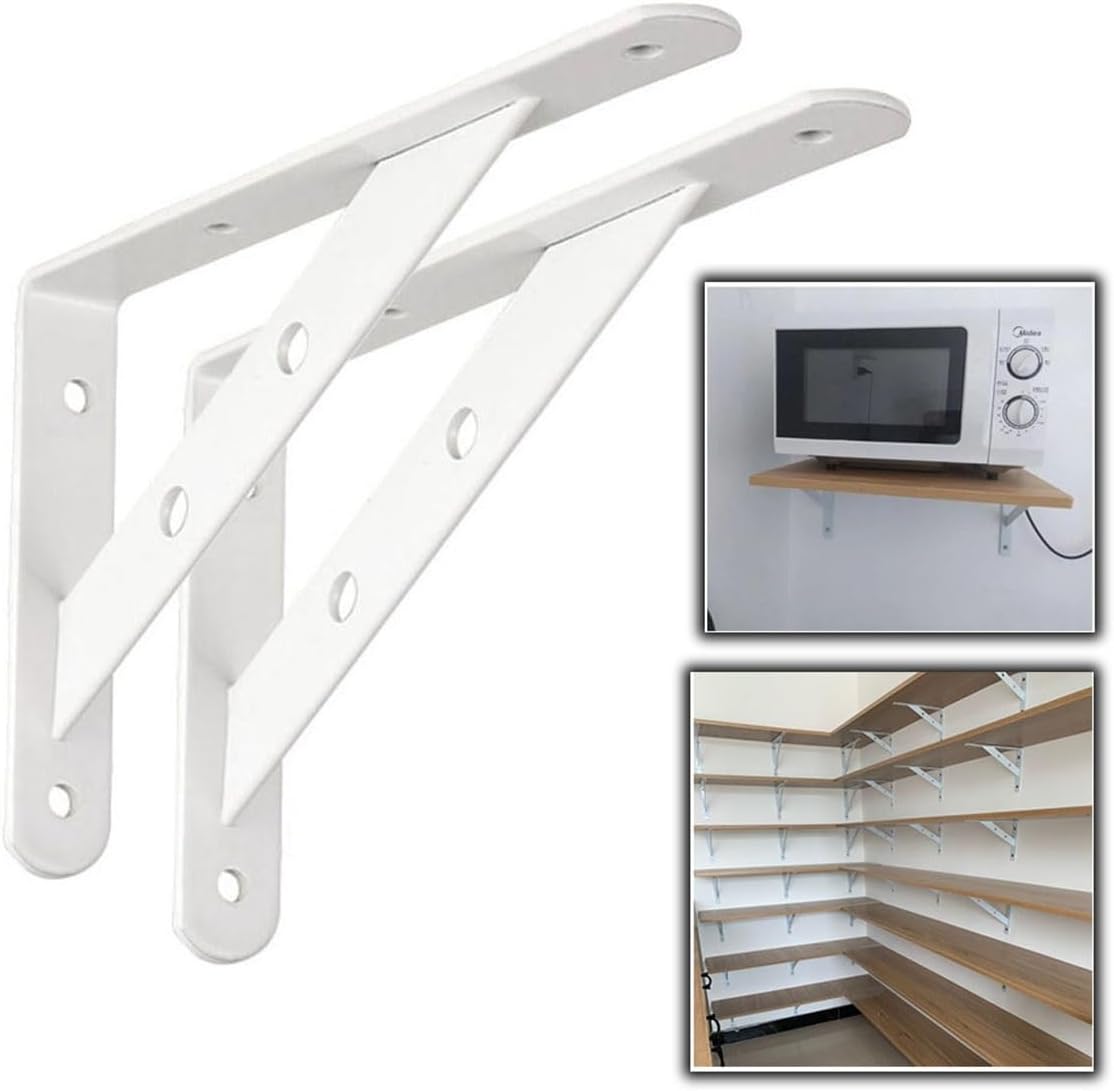 19.7 in 15.7 in 11.8 in 7.9 in 5.9 in Escuadras para Estanterias Fuertes, Soporte Estante Montado Pared para Estanteria Pequeñas, Stands de