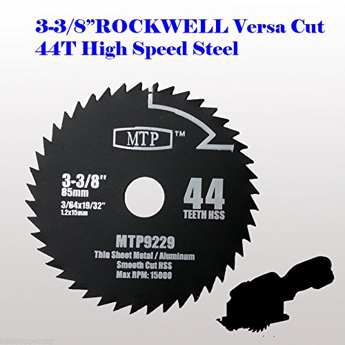 6 hojas de sierra circular de diamante  madera y metal de 3-38 pulgadas para Rockwell Versacut Versa Cut Rk3440k, Makita 3-38 pulgadas inalámbrico