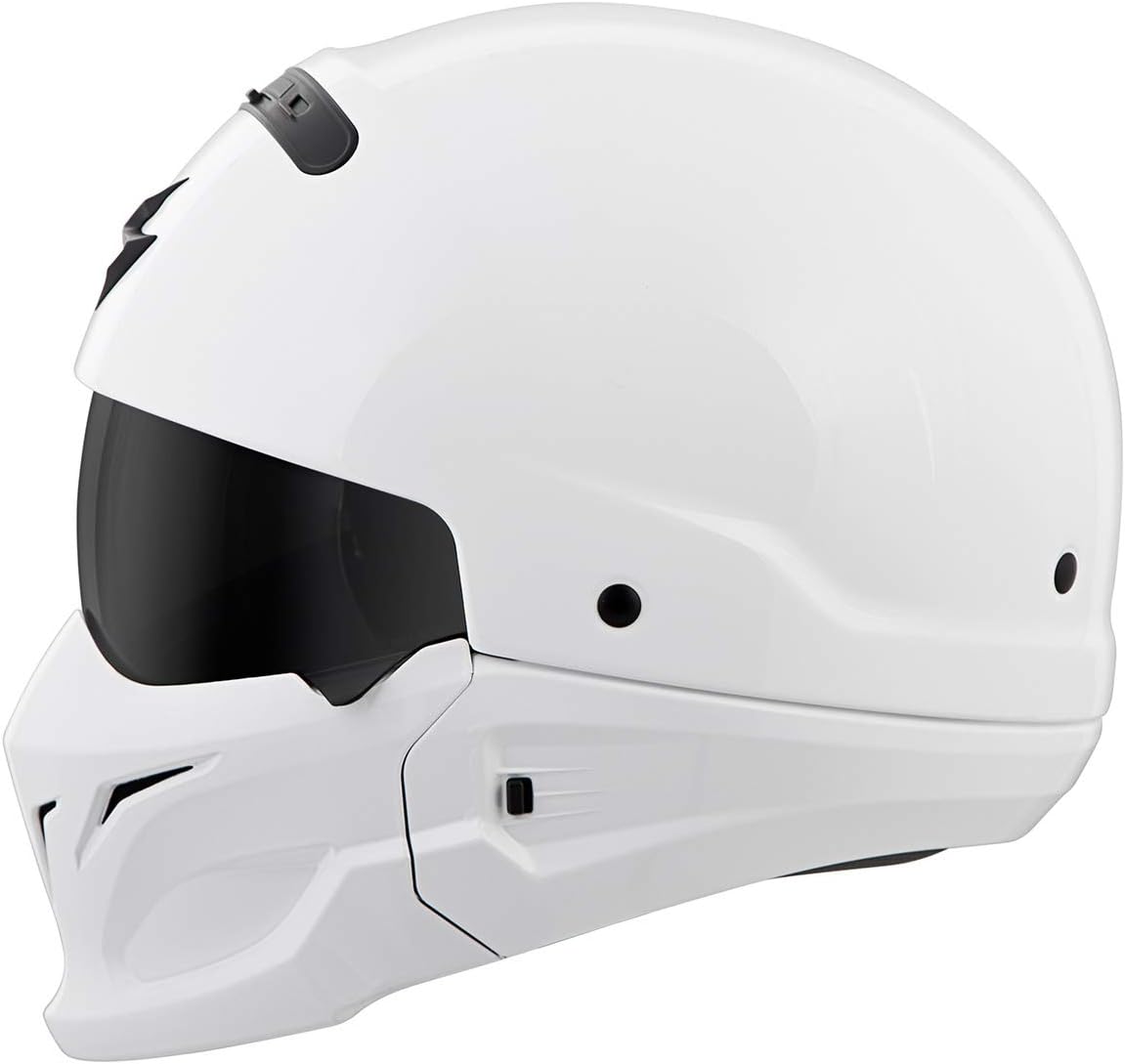 ScorpionEXO Covert – Casco de motocicleta de cara abierta, media carcasa, modo 34, cubierta de boca intercambiable, aprobado por DOT, unisex para