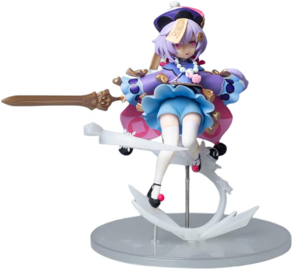 Genshin-Impact 2nd Qiqi Flying Posture Combat Pose Figuras de acción de PVC Figuras de acción de animación Estatua de personaje de animación,