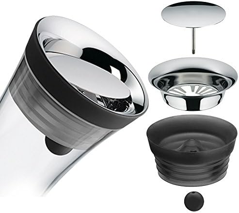 Karafu Jarra de vidrio con tapa, jarra de agua de borosilicato de 40 onzas para agua calientefría, té helado y bebidas de jugo
