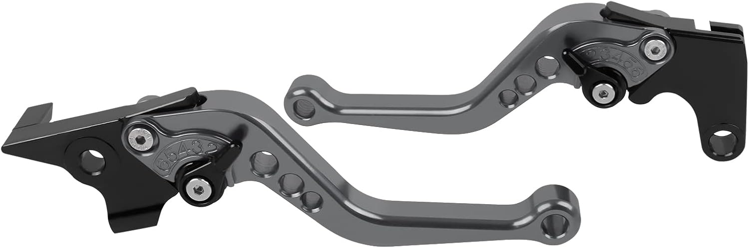 Juego de manetas de embrague de freno corto CNC de aluminio compatible con Kawasaki Ninja 650R ER-6F ER-6N 2009-2016Ninja 400R 2011VERSYS 650
