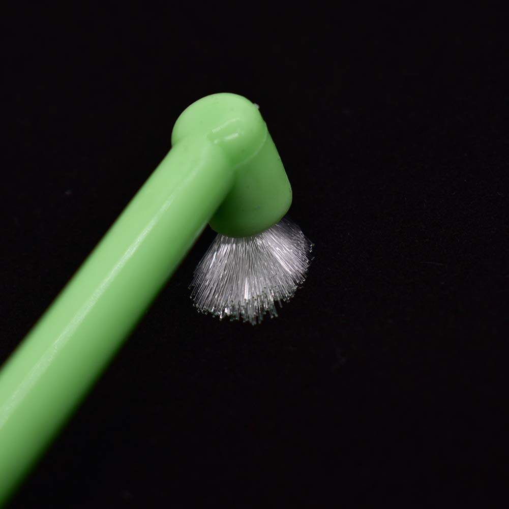 Angzhili 9 cepillos de dientes interespaciales, cepillo de dientes ortodóntico de ortodoncia para zonas difíciles de alcanzar, cepillo de dientes