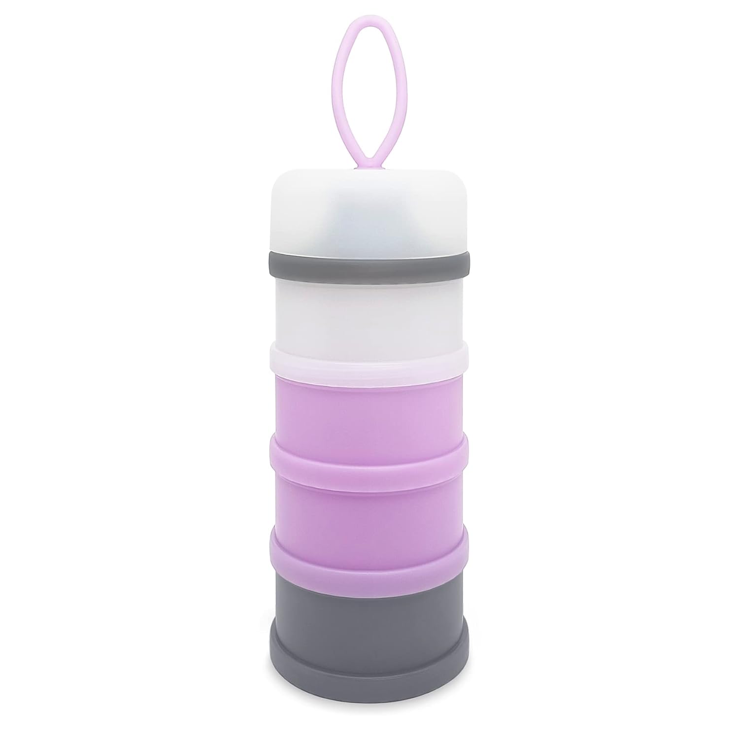 Dispensador de fórmula para bebés, Contenedor de fórmula, Libre de BPA, 4 capas, Contenedor de almacenamiento de viaje para alimentación del bebé,