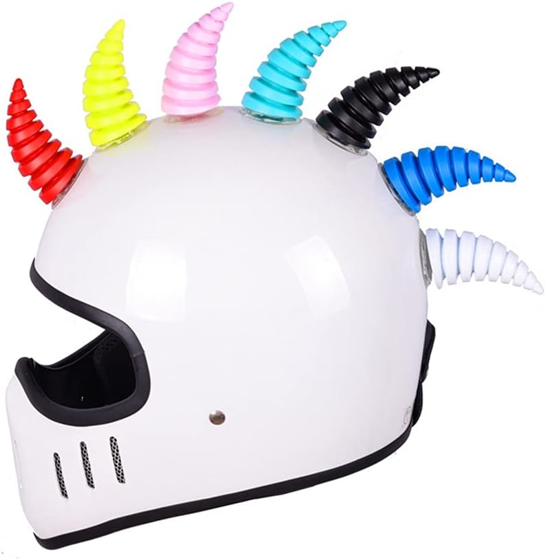 2 piezas de cuernos de diablo con ventosas  Casco de motocicleta, decoración de cuerno de diablo para coche, adorno para techo de automóvil,