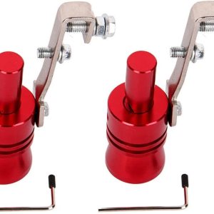 Silenciador de tubo de escape universal para automóvil, silenciador de tubo de escape automático, silenciador de tubo de escape (XL-rojo) Silenciador de tubo de escape universal para automóvil, silenciador de tubo de escape automático, silenciador de tubo de escape (XL-rojo)