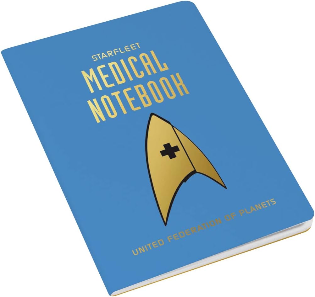 Cuaderno médico de Star Trek, mini cuaderno tamaño pasaporte