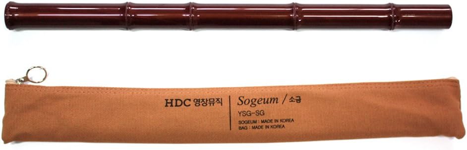 Youngchang Sogeum – Instrumentos musicales tradicionales coreanos tipo flauta de bambú con bolsa YSG-SG
