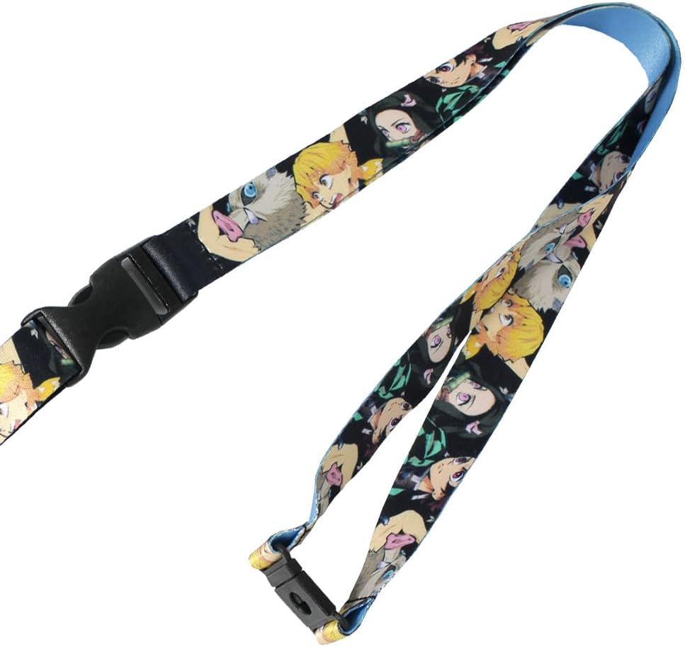 Demon Slayer Kimetsu No Yaiba – Soporte para tarjetas de identificación de personaje de anime con dije de goma