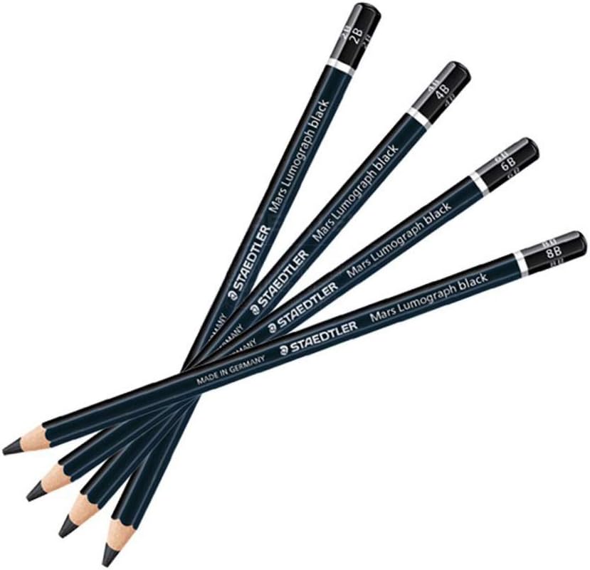 Lápiz de dibujo negro boceto 8B boceto carbón 12