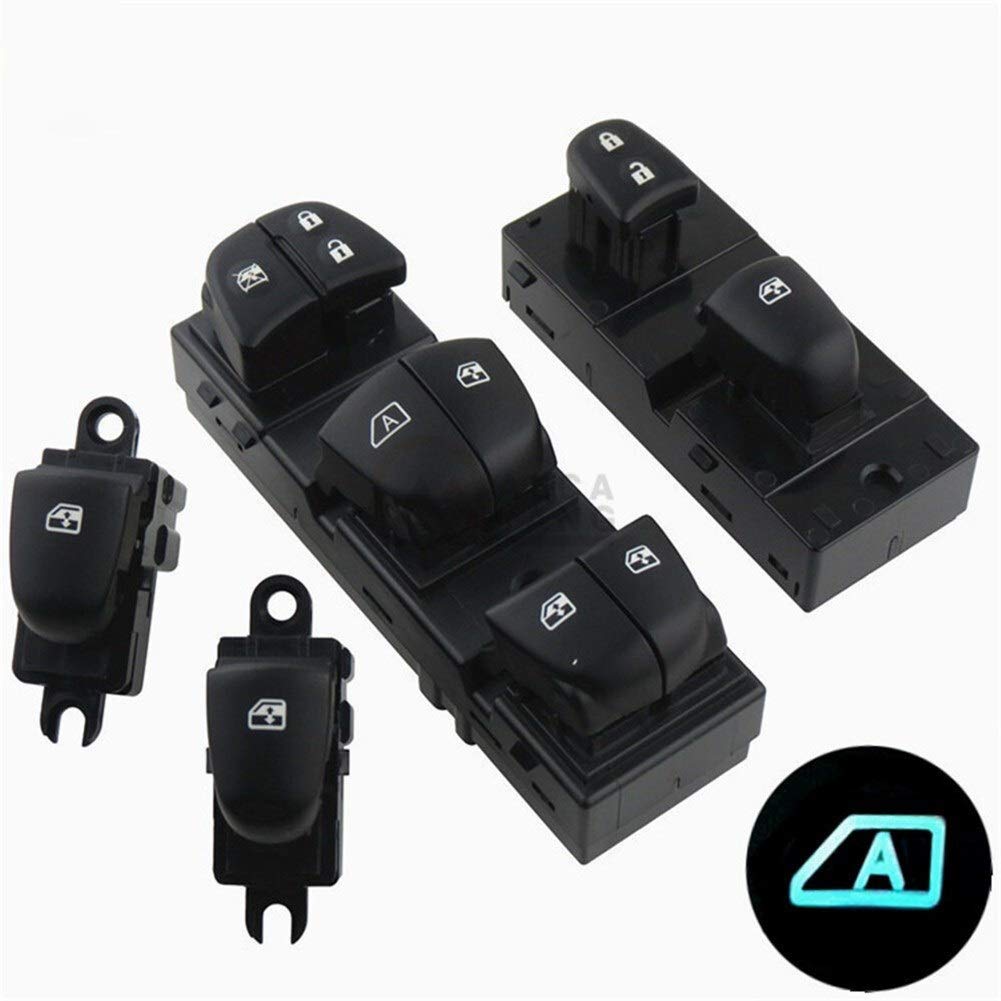 Power Window 1 Set4PCS RedWhiteIce Blue Light Compatible with Nissan Compatible with Qashqaifit for Altimafit for Sylphyfit for TiidaX-Trail Power