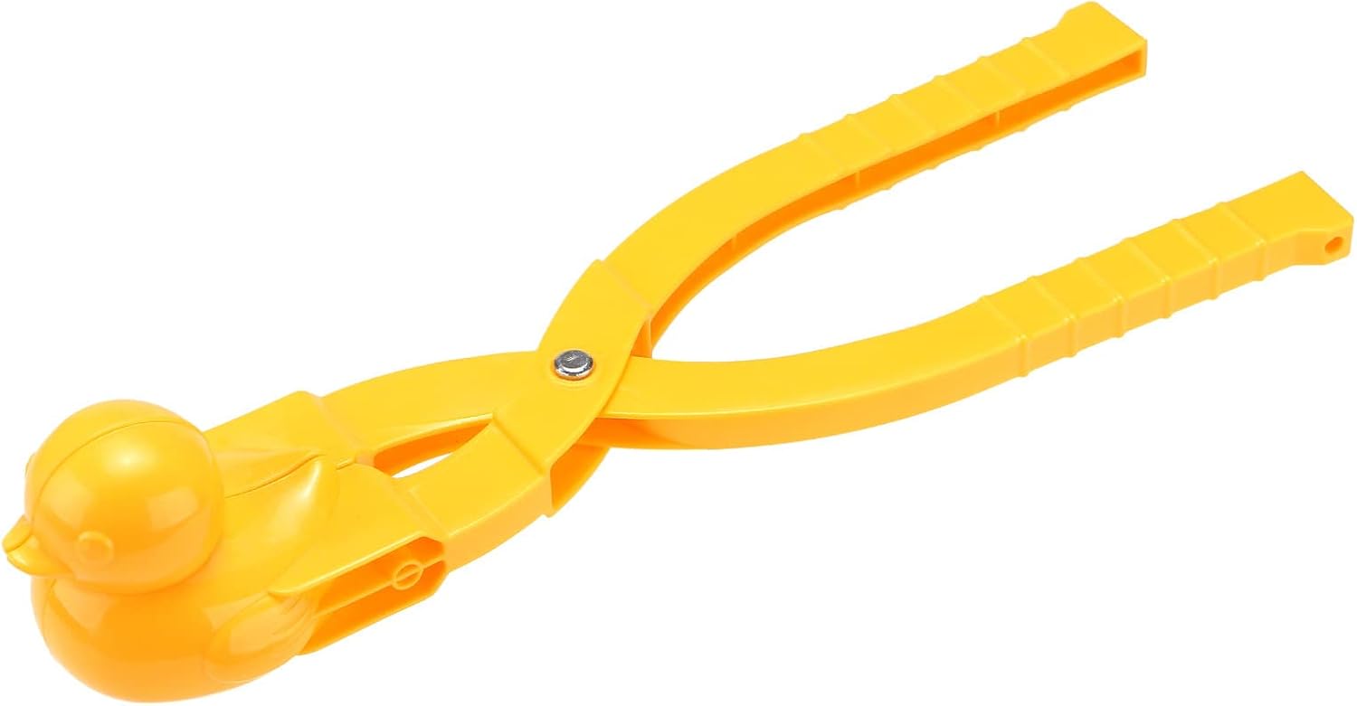 MRH&Crown Máquina de moldes para hacer bolas de nieve, juguetes con forma de pato, máquina de moldeo de bolas de nieve, juegos con asa para niños,