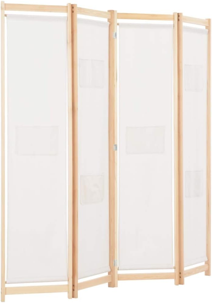 Divisor de habitación de 4 paneles  Divisor de pantalla de habitación plegable decorativo  Pared de división independiente  Divisor de pantalla