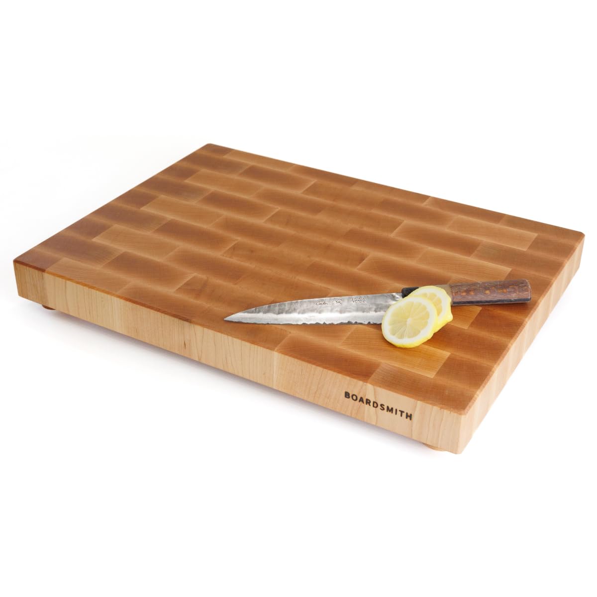 Maple End Grain Cutting Board – Premium, Hand Crafted End Grain Wood Cutting Board for Kitchen – Butcher Block – Handmade Cutting Board (Large)