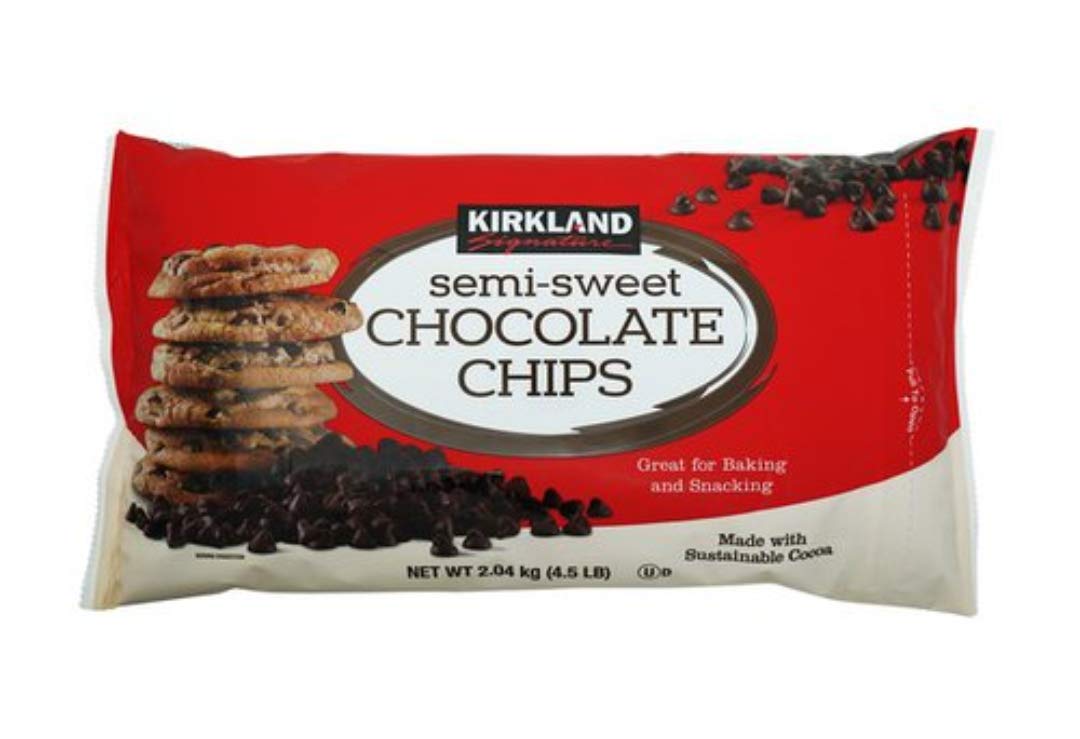 Just Grown Chips de chocolate semidulces kosher de 4.5 libras (72 onzas) se venden exclusivamente por todo y natural