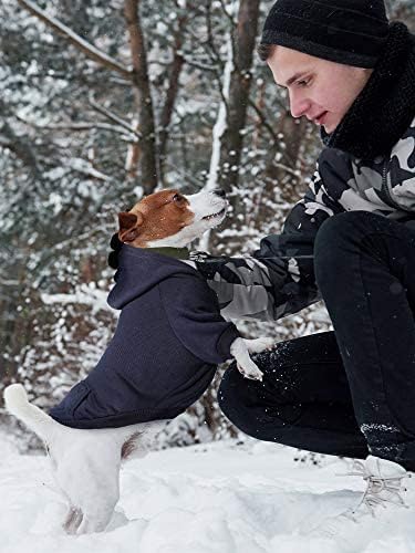6 piezas con capucha para perro, ropa para perro, suéteres con sombrero, ropa de invierno para mascotas, sudadera cálida con capucha para perros