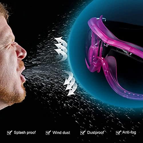 JSUNMOON Gafas de seguridad para niños, gafas de seguridad para niños pequeños con antivaho UV, paño de limpieza para lentes transparentes incluido