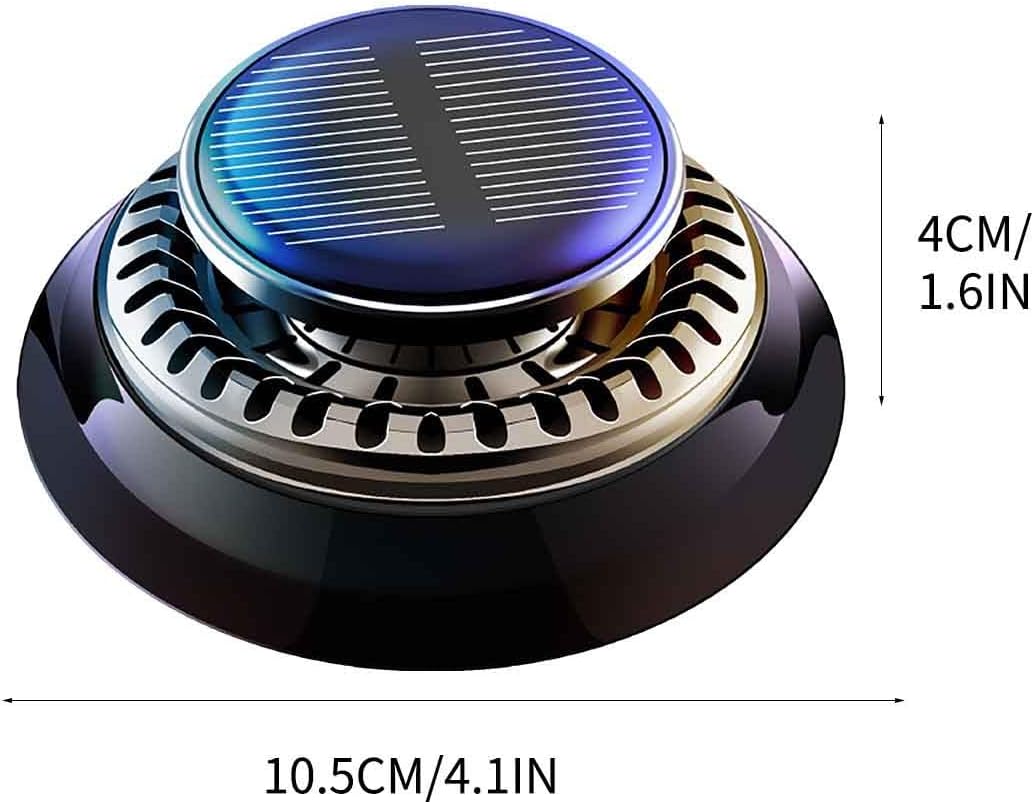 GBSELL Aromaterapia de rotación solar para automóvil con aceite esencial de colonia de 0.2 fl oz, aroma duradero, decoración interior del automóvil,