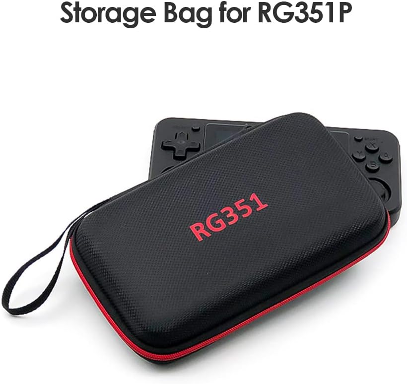 Bolsa de almacenamiento portátil para RG351PRG351MRG350M, funda de transporte de viaje EVA con diseño de rejilla interna, a prueba de golpes, a