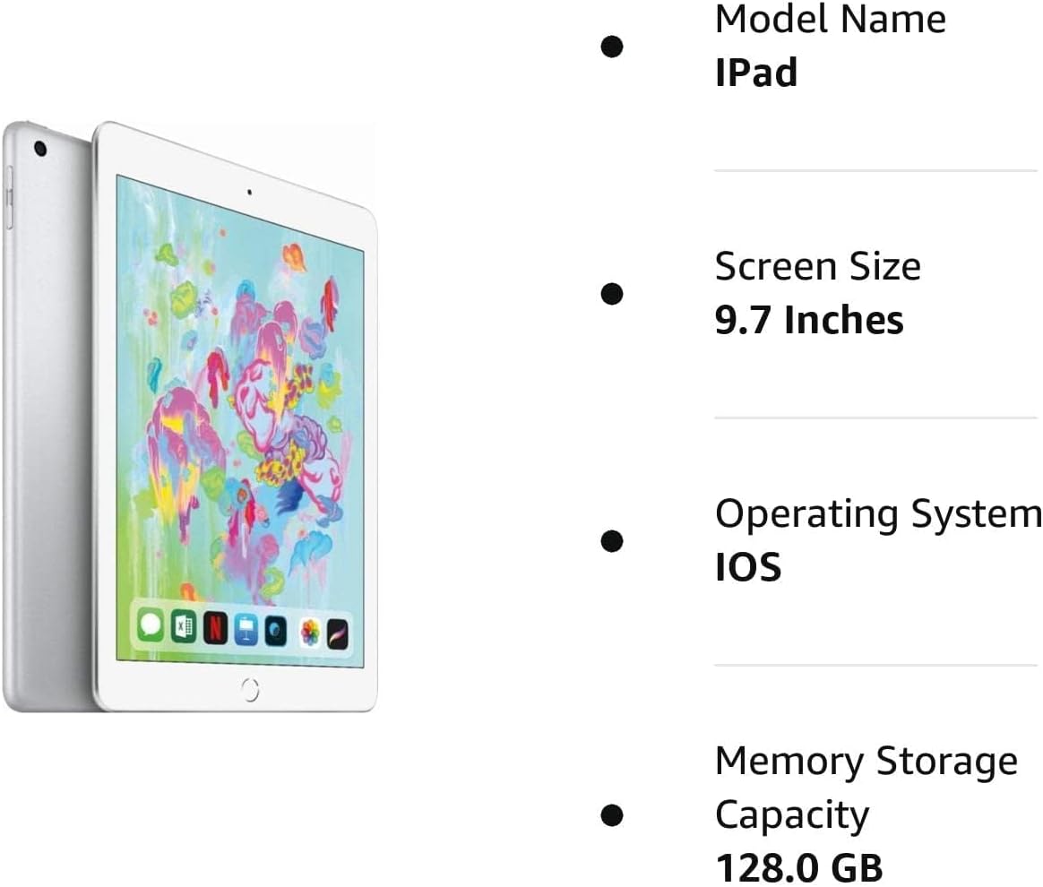Apple iPad Pro (9.7pulgadas, Wi-Fi, 128GB), plateado (2018, restaurado)
