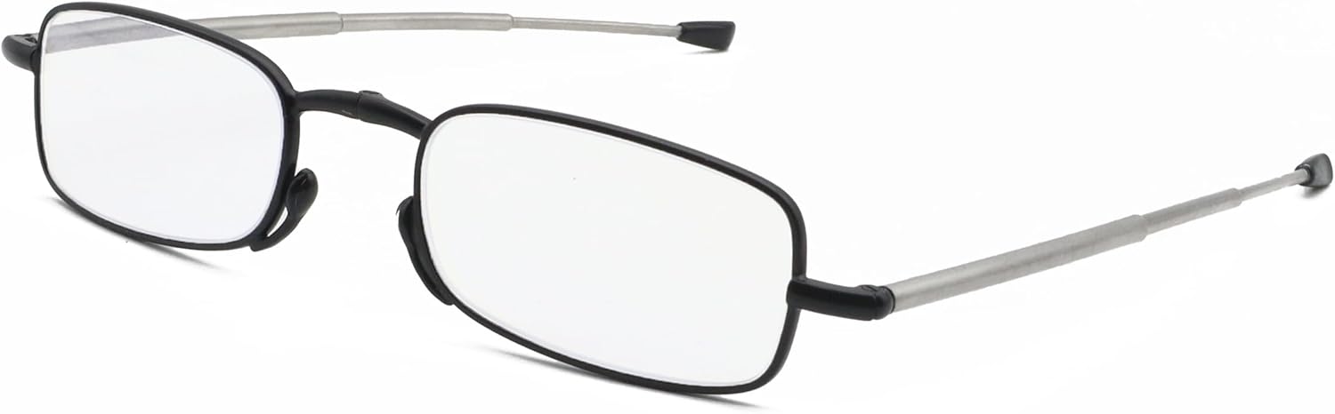 Gafas de lectura plegables – Lectores portátiles plegables para hombres y mujeres con estuche 2 pares 2.00