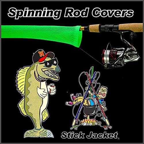 RITE-HITE Orin Briant Stick Jacket Caña de Pesca Cubierta  Chaqueta de caña de pescar  viene en una variedad de colores mantiene tu caña segura y