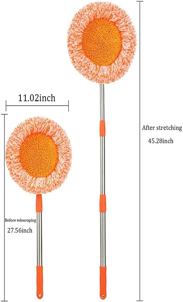 Enthowother Trapeador de limpieza ajustable giratorio de 360 grados, trapeador de girasol extensible giratorio de 360, fregona multifuncional de