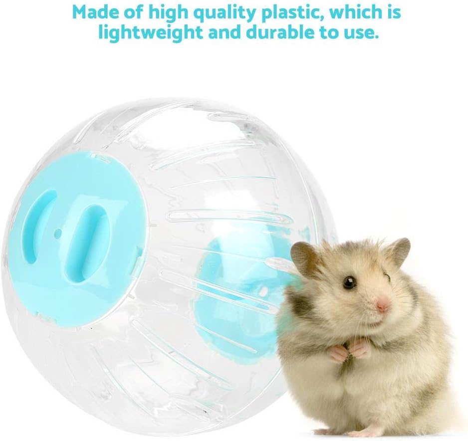 Pelota de ejercicio para hámster, mini juguete de viaje para correr, juguete de plástico silencioso, para jerbos, chinchillas, conejillos de indias,