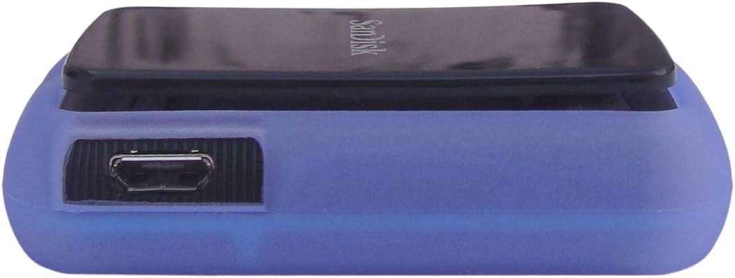 Funda protectora de TPU para Sandisk Clip Sport Go (SDMX30) MP3 Player 2019 Release (azul claro)