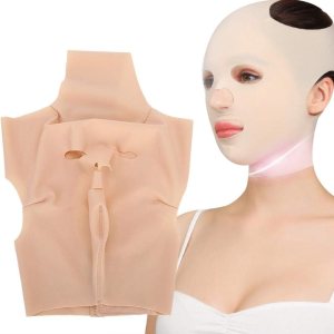 Vendaje moldeador de cara completa, transpirable, elástico en V, cinturón de elevación que da forma a doble barbilla, reductor de barbilla, correa Vendaje moldeador de cara completa, transpirable, elástico en V, cinturón de elevación que da forma a doble barbilla, reductor de barbilla, correa