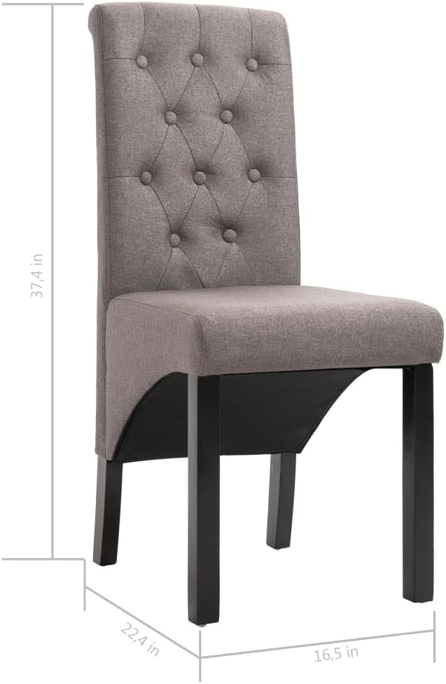 Dining Chairs,Dining Room Chairs,Kitchen Chairs Suitable for Daily Meals Or Special Events Such As Meetings, Weddings and Celebrations. 2 Pcs Taupe