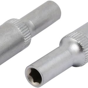 IIVVERR Llave cuadrada de 14 de pulgada, hexagonal de 0.197 in, 6 puntos, tono plateado, 2 piezas (unidad cuadrada de 14 de pulgada de 0.197 in, IIVVERR Llave cuadrada de 14 de pulgada, hexagonal de 0.197 in, 6 puntos, tono plateado, 2 piezas (unidad cuadrada de 14 de pulgada de 0.197 in,