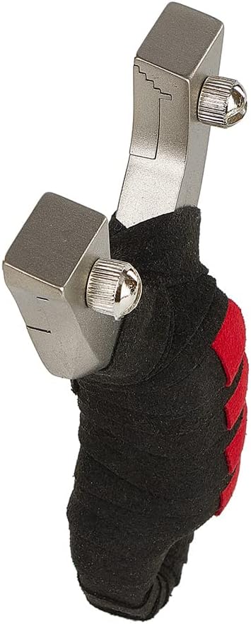 TOPARCHERY Juego profesional de tirachinas de acero inoxidable con clip de resorte cohete de muñeca para caza con bandas planas de repuesto