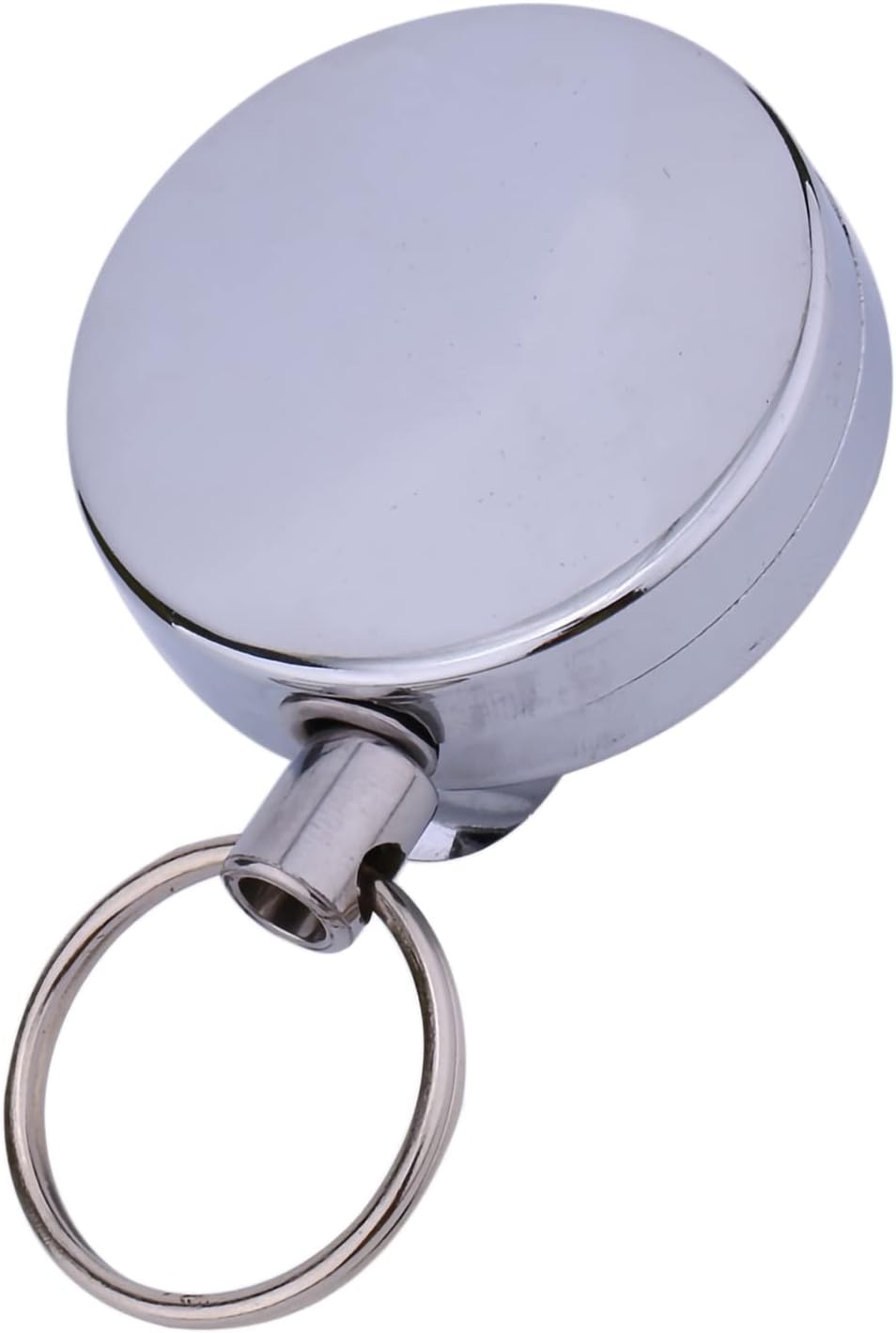 Fydun Tirador retráctil de 23.6 in, llavero llavero clip para cinturón llavero bak cadena retráctil retroceso de acero inoxidable titular de la