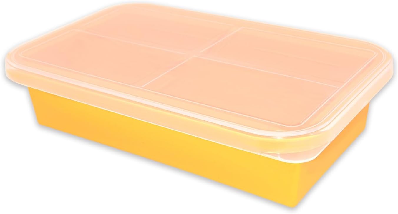 Bandejas de silicona para congelador con tapa, bandejas extra grandes para cubitos de hielo para inmersión en frío o enfriadores, molde de bloque de