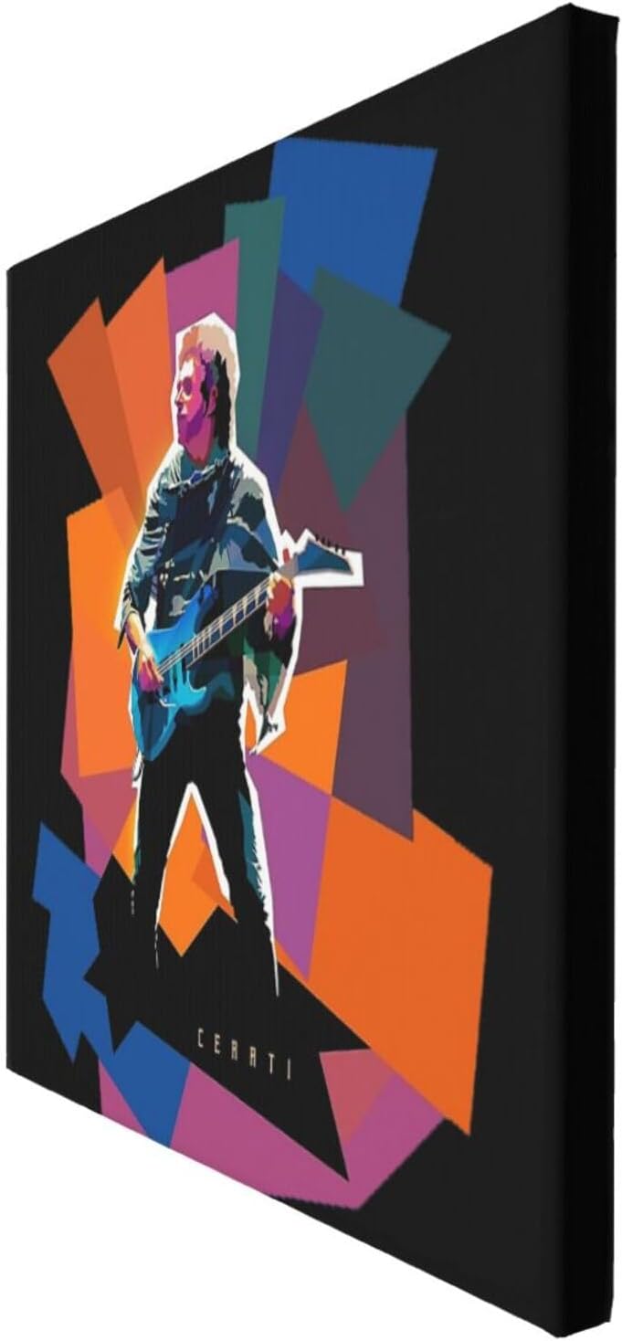OBLUE Gustavo Singer Cerati – Póster artístico de pintura en lienzo para decoración de pared para baño, dormitorio, hogar, oficina, sin marco, 12 x
