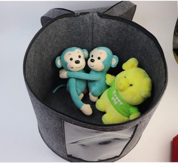 Caja de almacenamiento para sombreros con tapa antipolvo, organizador de sombreros plegable redondo de fieltro Caja de almacenamiento de viaje