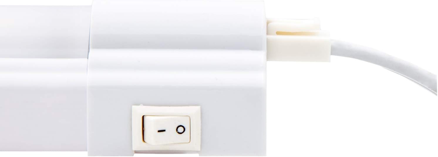 Maxxima Luz LED de 24 pulgadas para debajo del gabinete, 1200 lúmenes, blanco cálido, 3000 K, tira de iluminación inferior para cocina, armario y