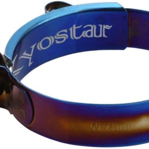 Kyostar Abrazadera de manguera con perno en T de 1.75 pulgadas, ajustable, acero inoxidable, color azul titanio, diámetro de abrazadera para 2 Kyostar Abrazadera de manguera con perno en T de 1.75 pulgadas, ajustable, acero inoxidable, color azul titanio, diámetro de abrazadera para 2