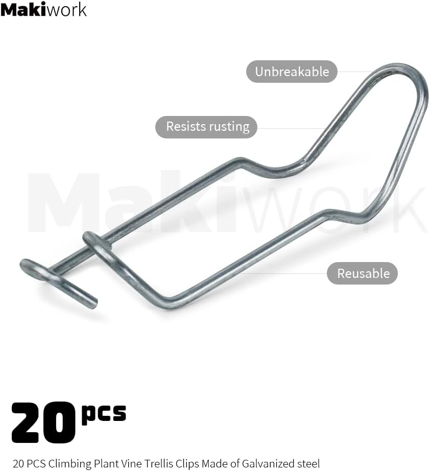Pinzas de acero galvanizado de 45 pulgadas de 0.787 in, estacas de acero galvanizado, estacas de soporte para jardín, juntas, trepadores,