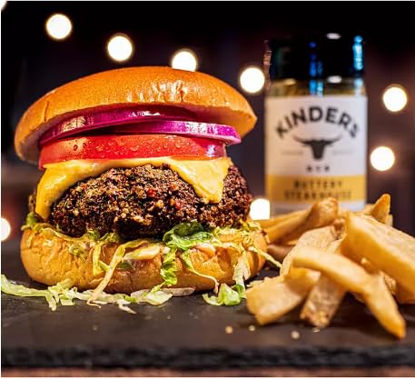 Kinders Buttery – Paquete grande de 19 onzas  Buttery Steakhouse Condimento mixto sin gluten (paquete variado de 2 botellas de 9.5 onzas cada una)