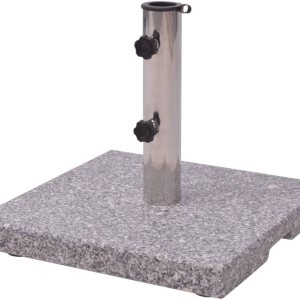 Soporte para paraguas de 44 libras, base para exteriores, resistente para patio, sombrilla, peso para exteriores, paraguas de granito sólido, con un Soporte para paraguas de 44 libras, base para exteriores, resistente para patio, sombrilla, peso para exteriores, paraguas de granito sólido, con un