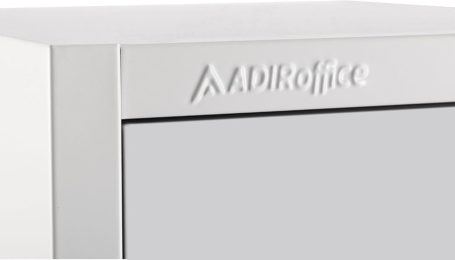 AdirOffice Armario escolar grande con 4 puertas y 4 ganchos, armario de almacenamiento de metal ideal para escuela, garaje, armarios de oficina (4